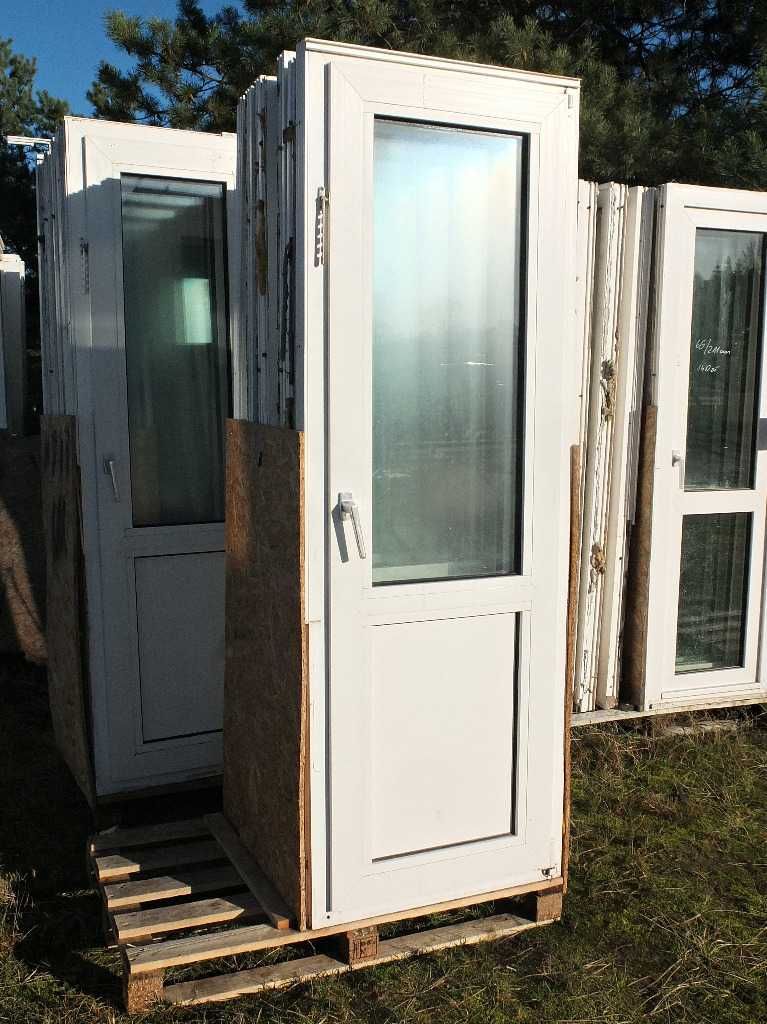 Drzwi tarasowe balkonowe PCV, 70/212 cm