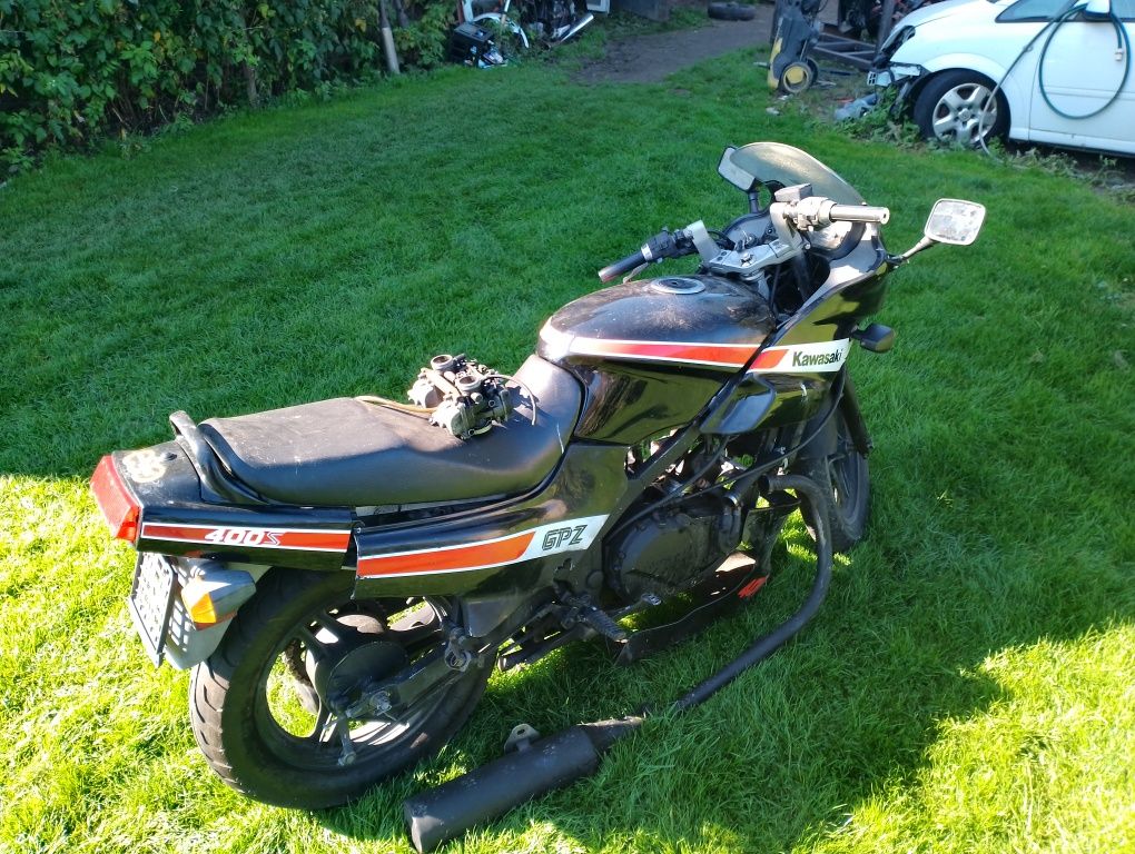 kawasaki gpz 400 części Magneto gaźnik kanapa lagi lampa chłodnica 500