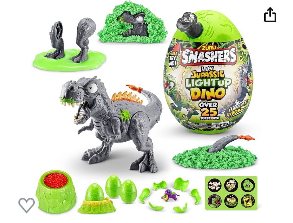 Смешерс Smashers, Zuru Спинозавр Ти-Рекс Dino Giant череп T-Rex