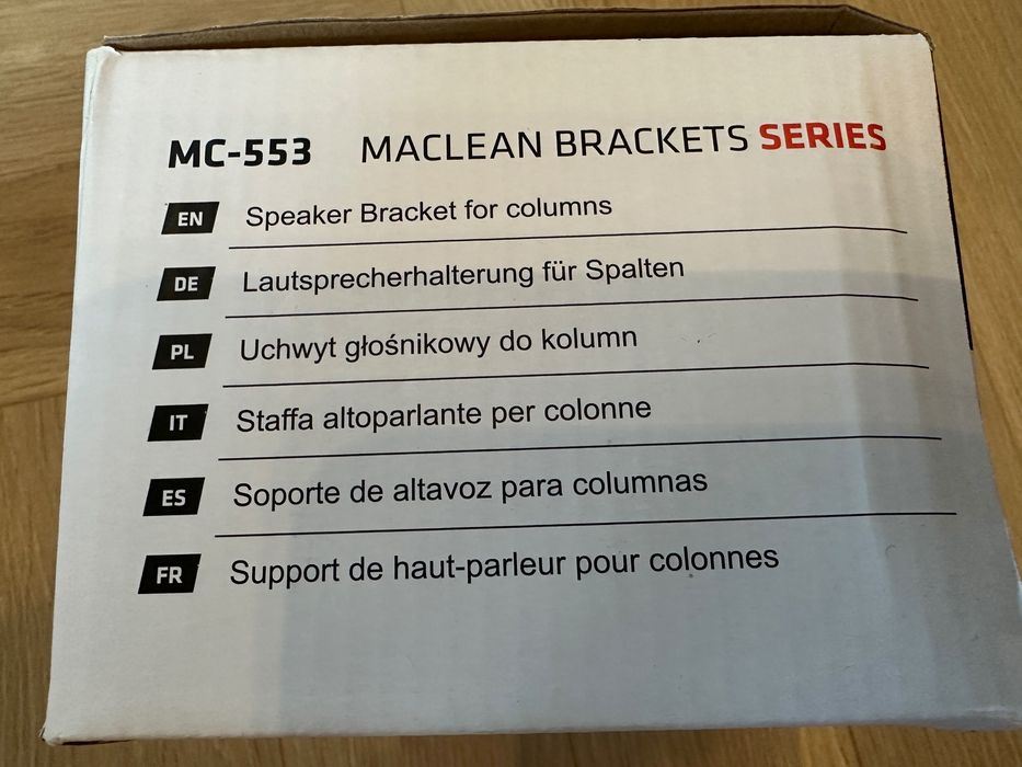 Maclean Bracket MC-553 - Uchwyt głośnikowy do kolumn