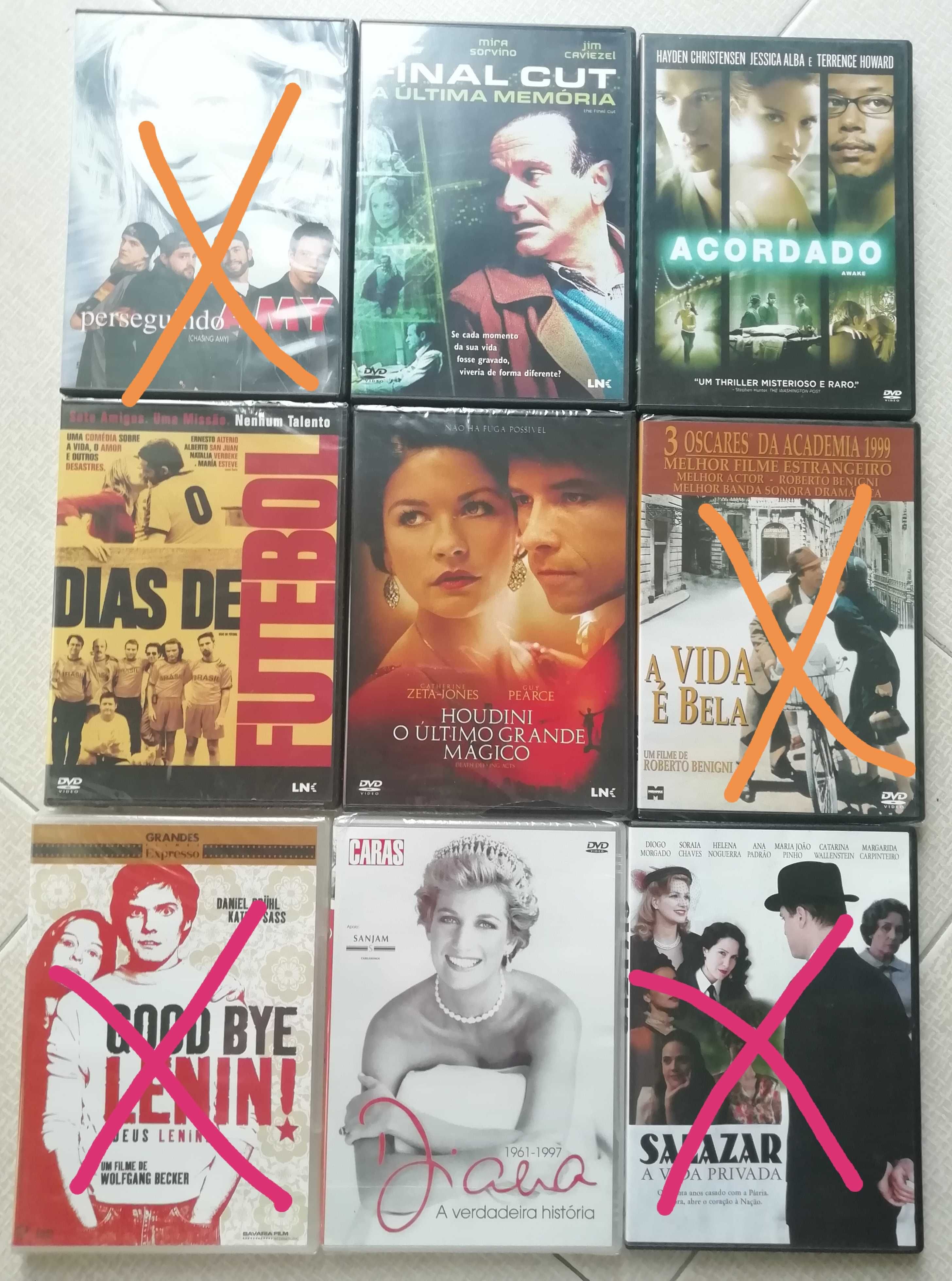 DVD’s - vários filmes e temas