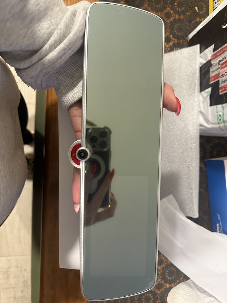 Espelho com camara traseira e dianteira