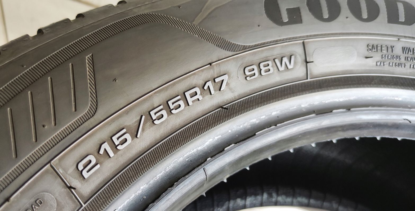 2x 215/55r17 Goodyear Vector4Seasons Gen-3/2020r 6,83mm B/B/70dB Jak N