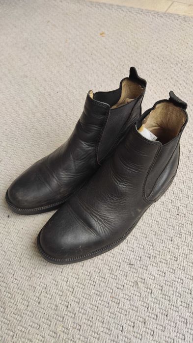 Sztyblety jeździeckie Oxylane HOLSTEIN NOIR  r. 38 skóra 24cm