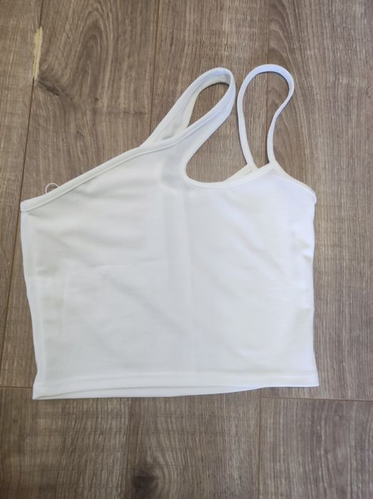 Топ білий на лямках