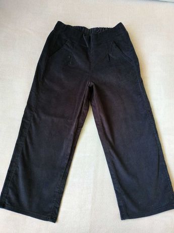 Штани-кюлоти мікровильветові / брюки для дівчинки, розмір 122