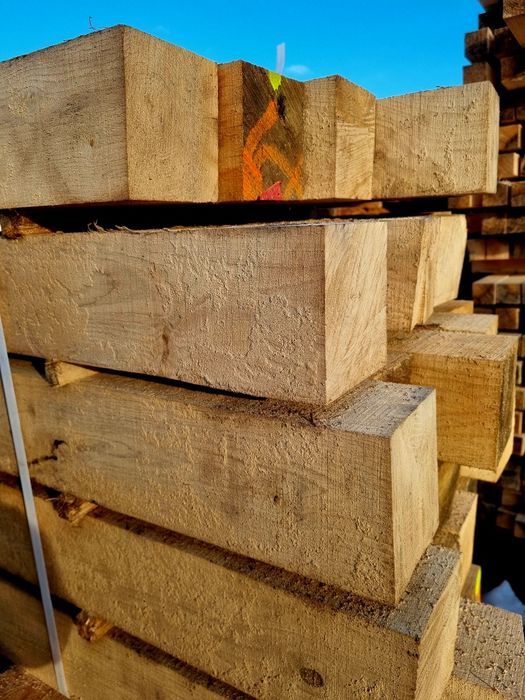 Kantówka dębowa dąb 100x100 drewno słup twarde mocne drzewo tartak dąb