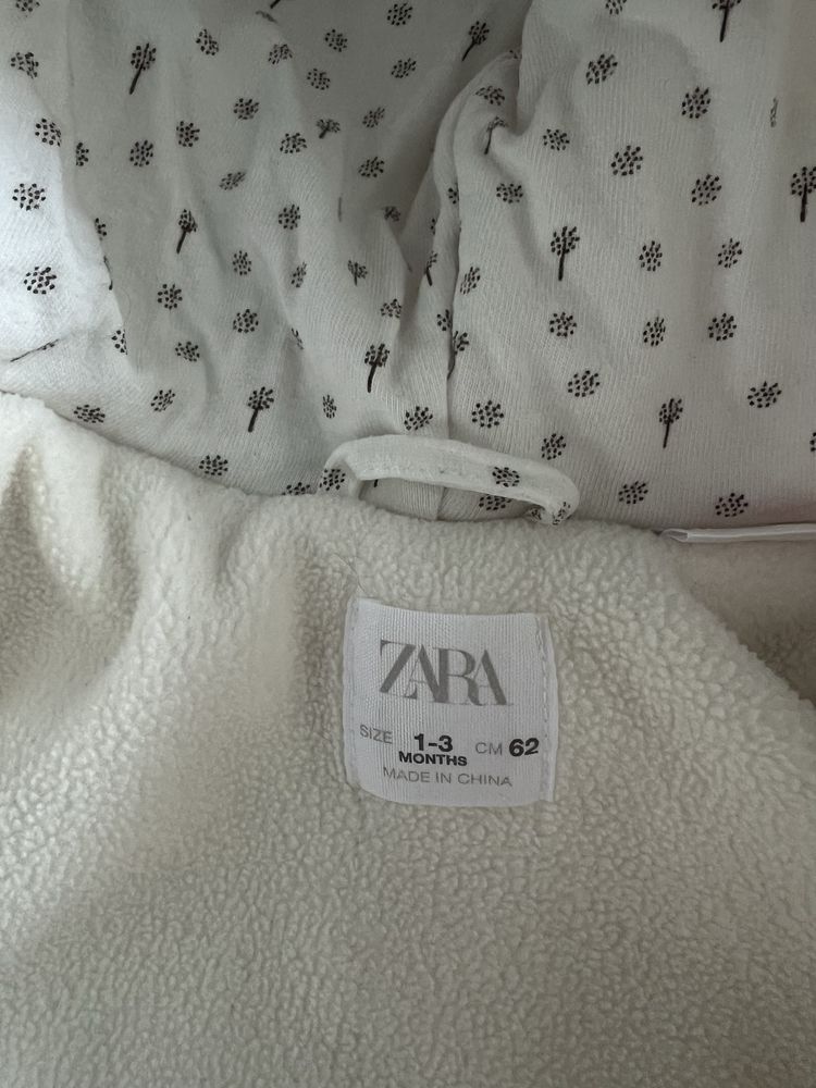 Комбінезон бежевий тедді zara kids, 1-3м, 62 см