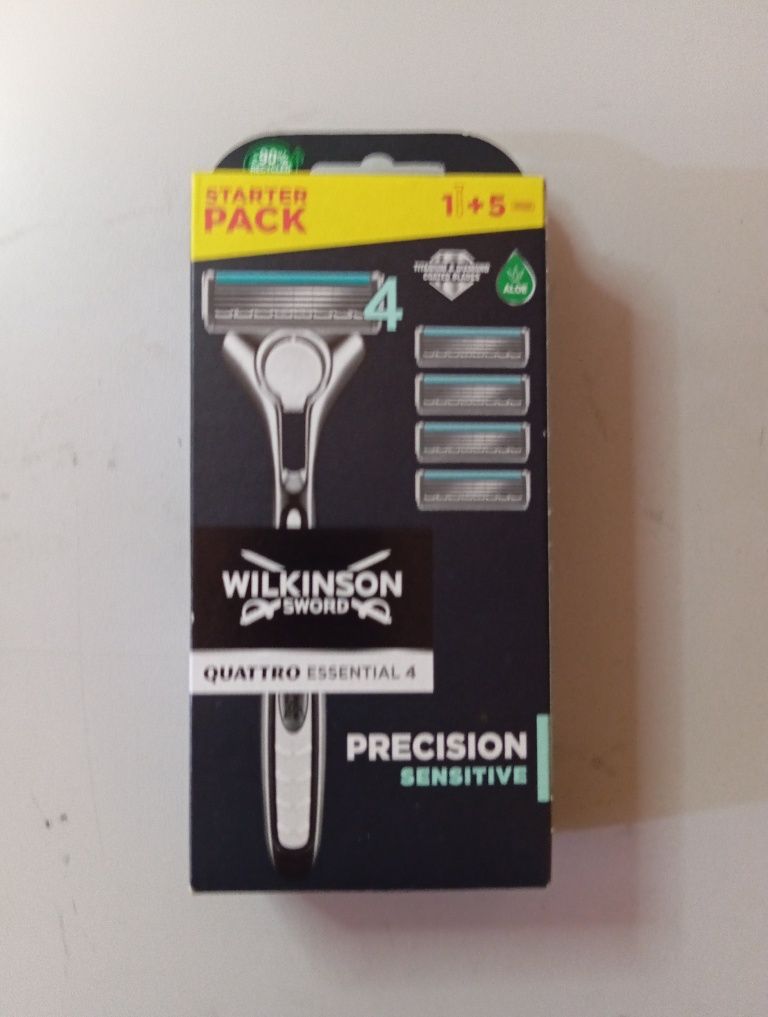 Wilkinson Quattro Sensitive maszynka + 5 wkładów 2 zestawy