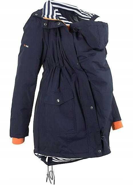 Kurtka Ciążowa z wstawką dla niemowlaka- wodoodporna