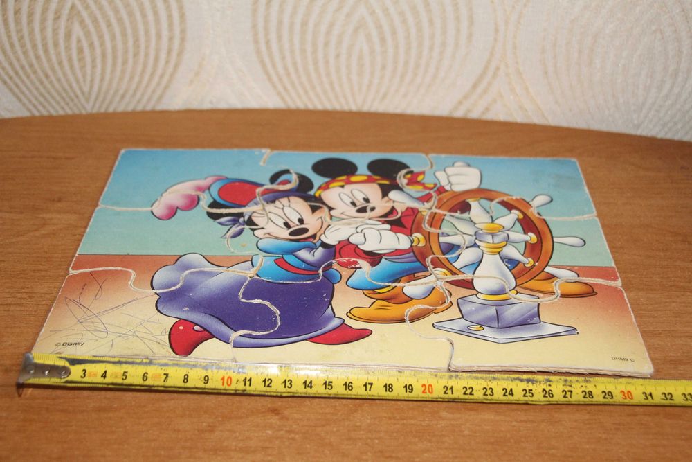 Пазлы деревянные 23*32 Микки-маус