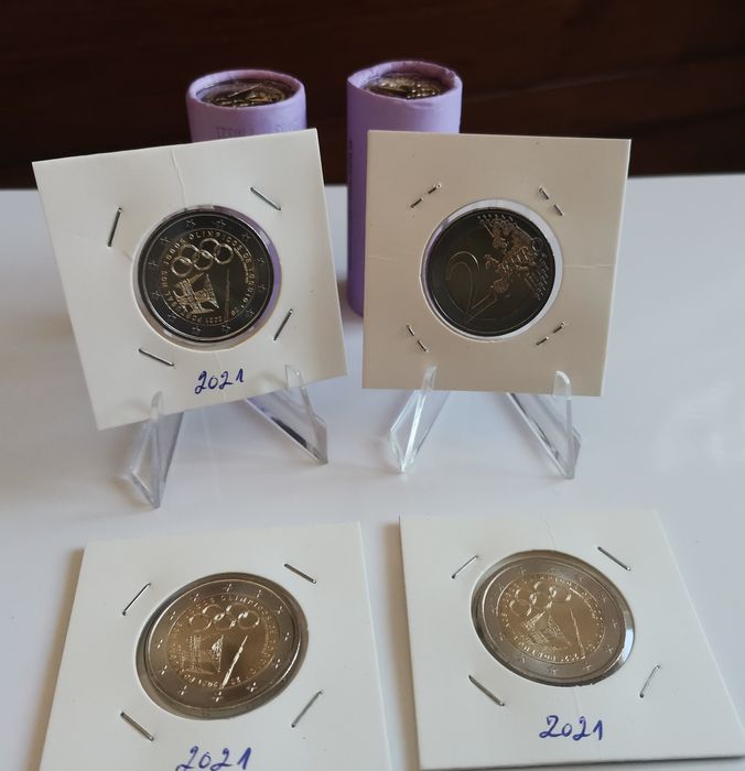 Moeda 2021 - comemorativa 2€ - Jogos Olímpicos Tóquio