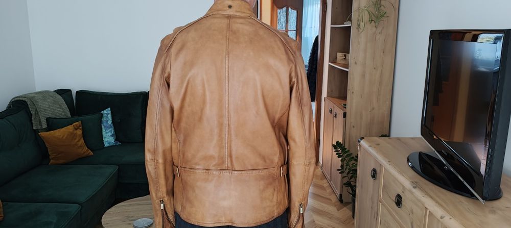Skórzana kurtka Massimo Dutti