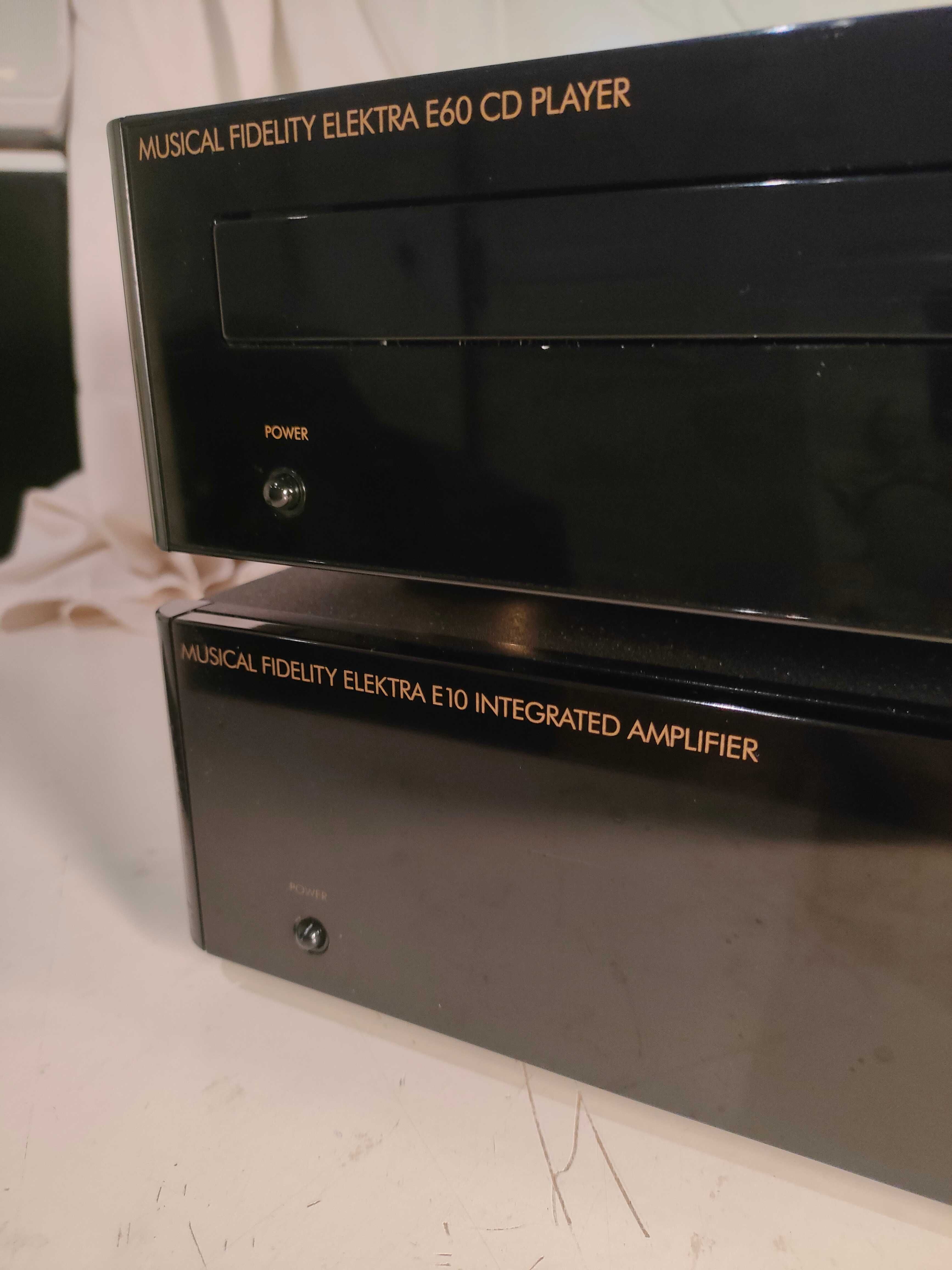 Musical Fidelity, wzmacniacz plus odtwarzacz CD model Elektra.