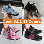 Кроссовки Nike Air Jordan 4 Джордан 36-45 Fear Off White Black Cat
