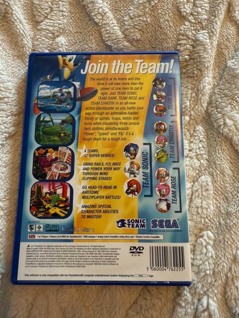 sonic heroes  ps2