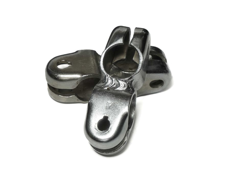 NOWY mostek kierownicy ROMET DUET UNIVERSAL WIGRY - chromowany łącznik