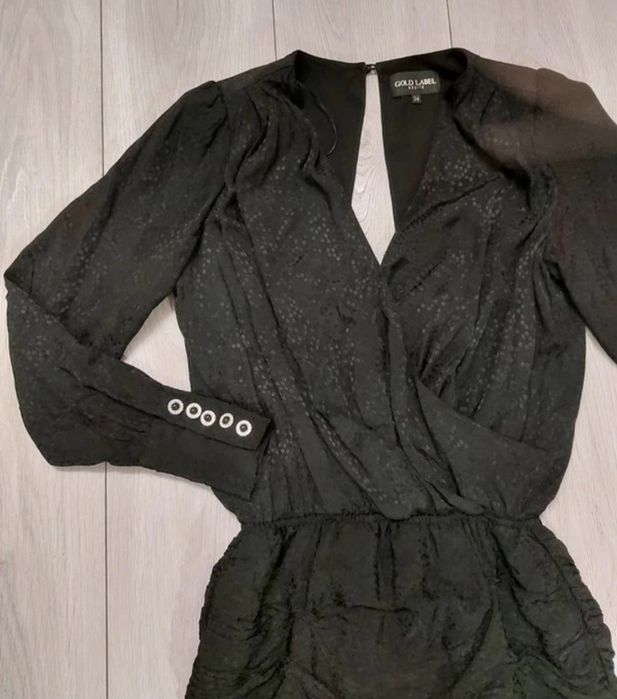 Nowa sukienka mała czarna drapowana sylwester andrzejki xs s mohito