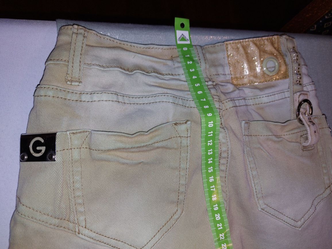 Spodnie miss Capri złote rozmiar 26, 96% bawełna