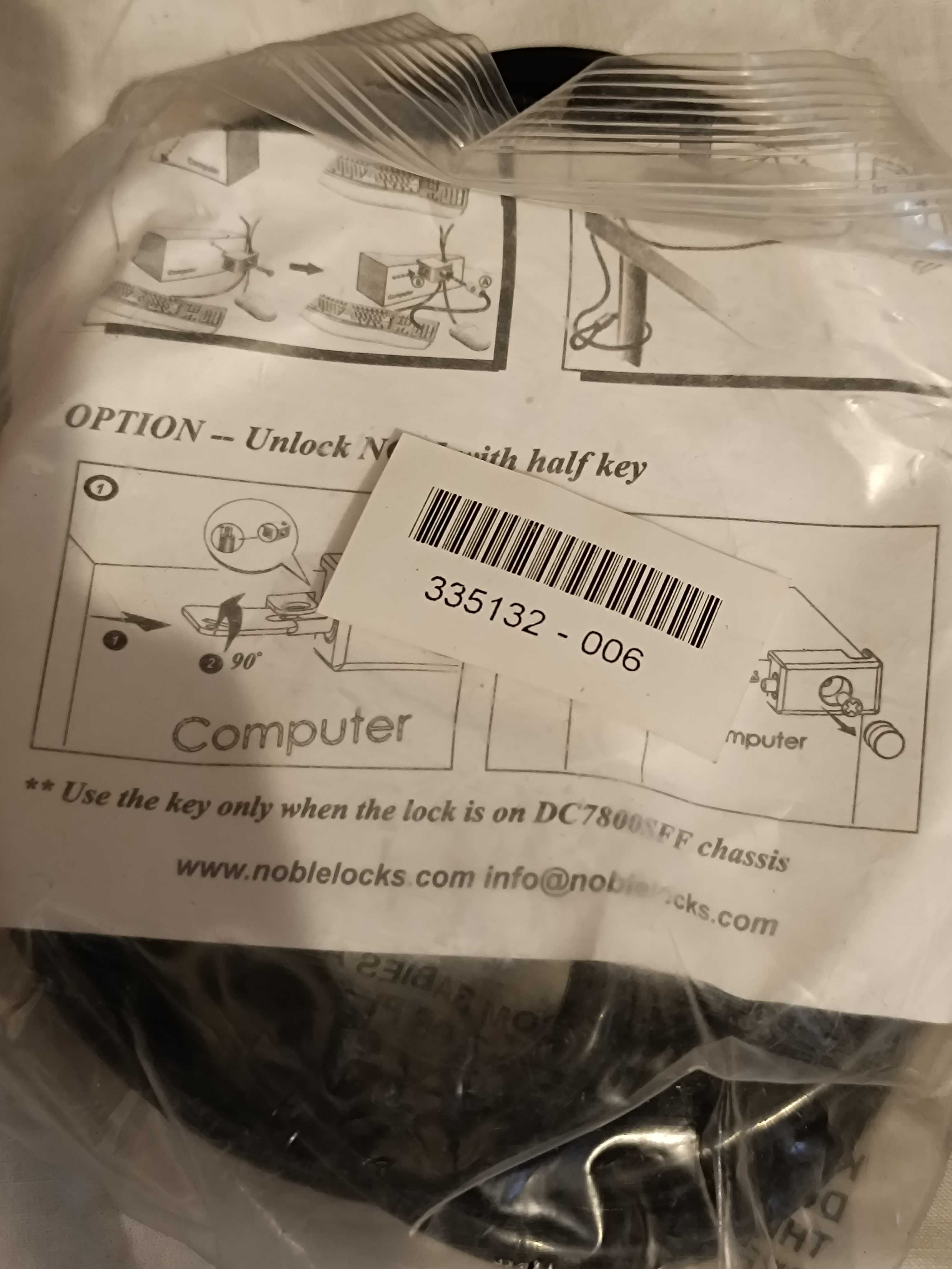 Cabos de Segurança para PCs da NobleLock