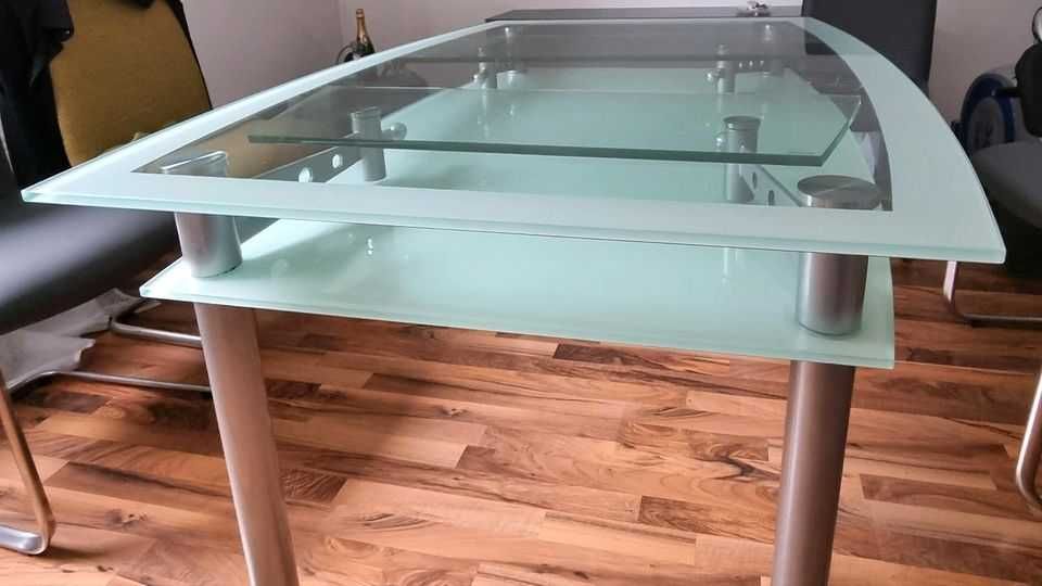 stol duzy szklany rozkladany