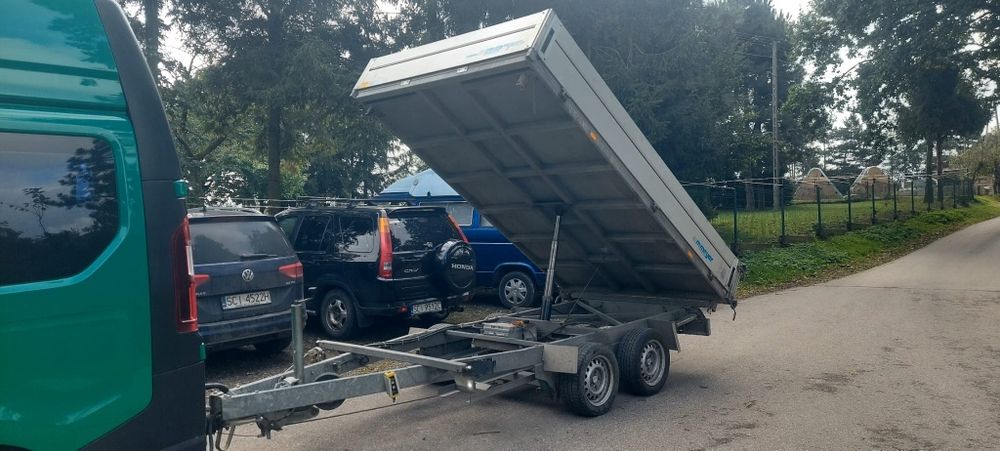 Przyczepa.3stronyElektryczny.Kiper.wywrotka,DMC3000kg.2016r.lado2250kg