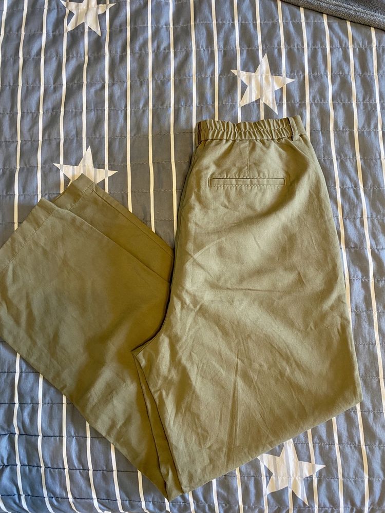 Льняные брюки Uniqlo M