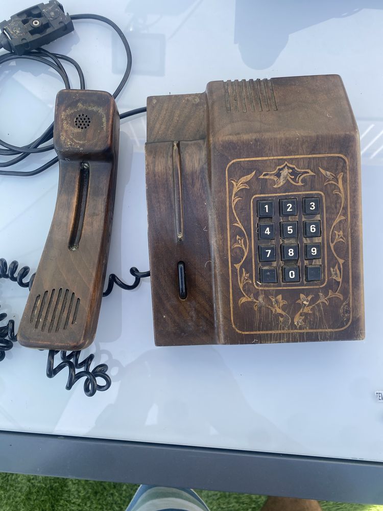 Telefone Antigo 1953 + telefone parede+ telefone madeira+ telefone azu