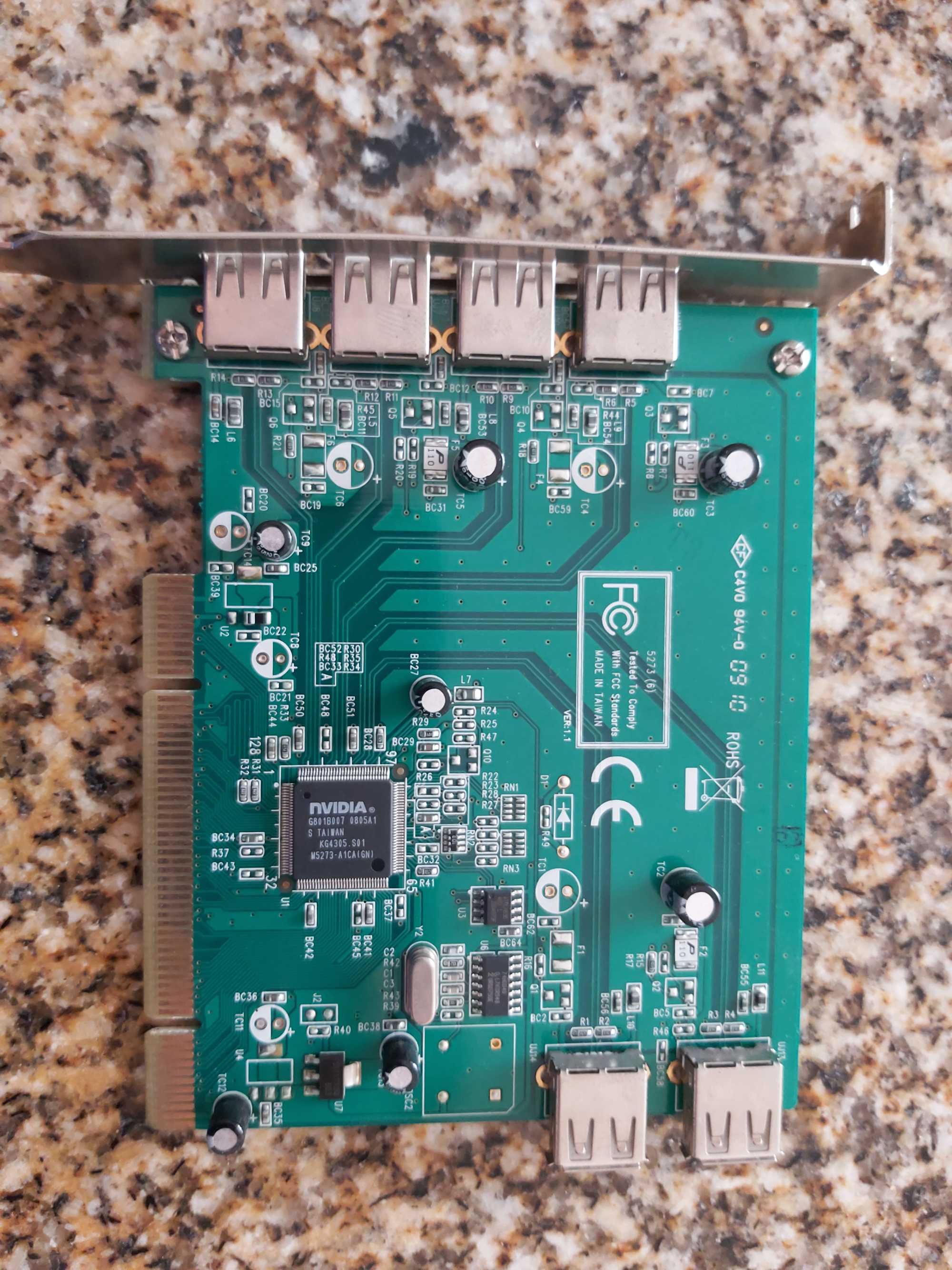 Placa pci usb 2.0 4+2