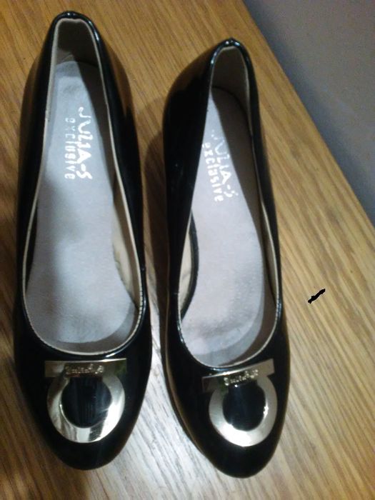 buty- czółenka PADDERS, skóra naturalna roz.37; JULIA- eko