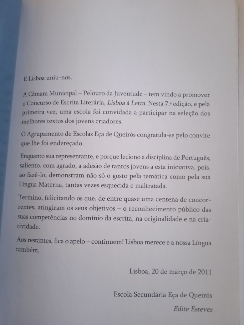 .. Lisboa à Letra ..