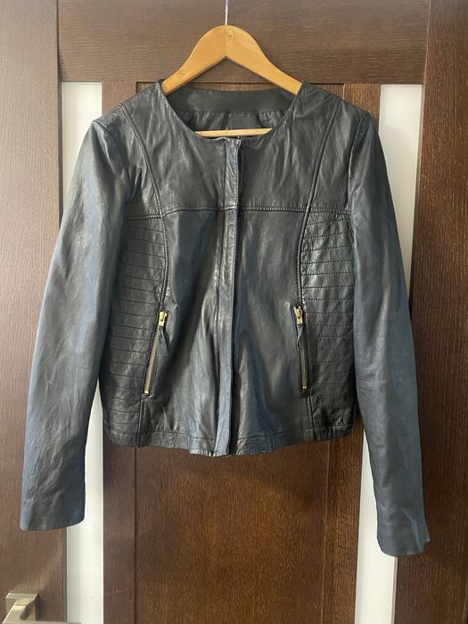 Mango куртка кожаная