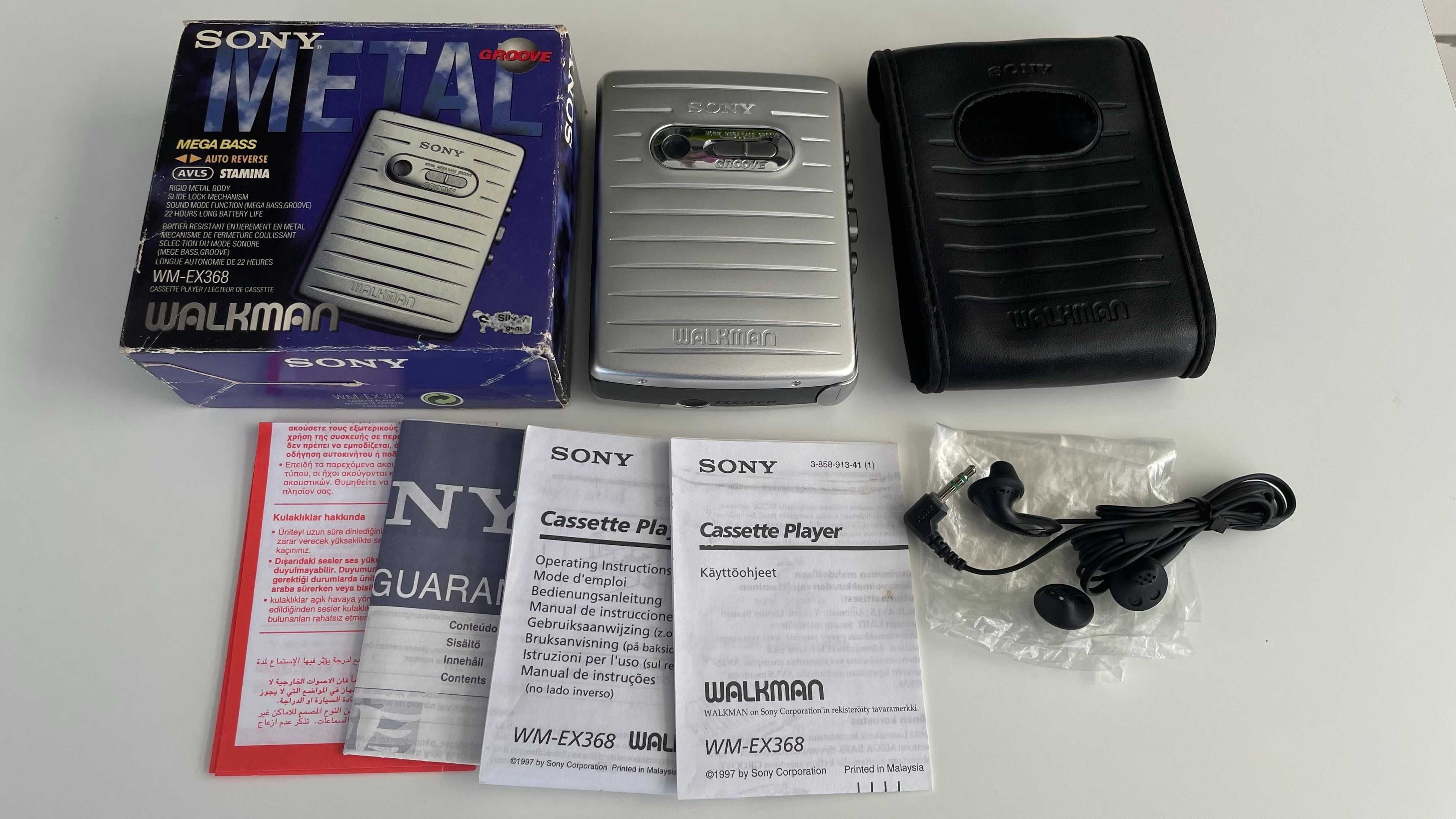 Sony Walkman EX368 em caixa com todos os acessorios originais
