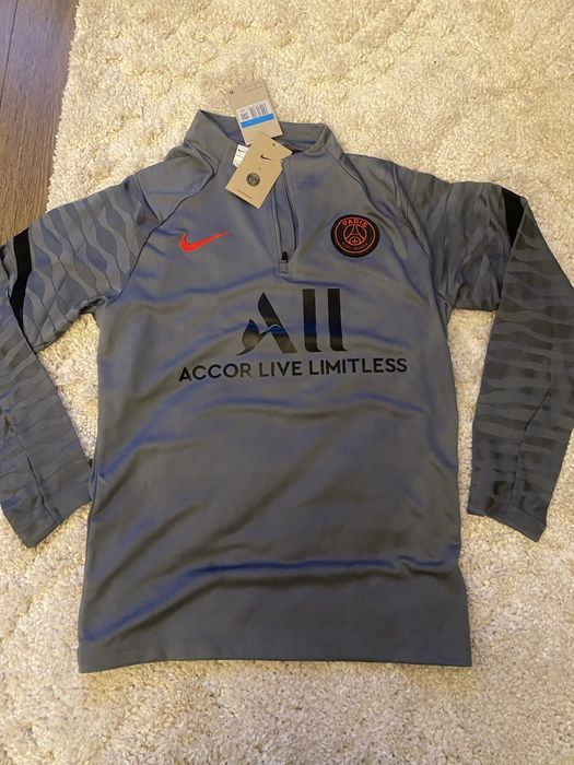 Komplet Treningowe Nike x PSG - bluza + spodnie, szary, nowy z metkami