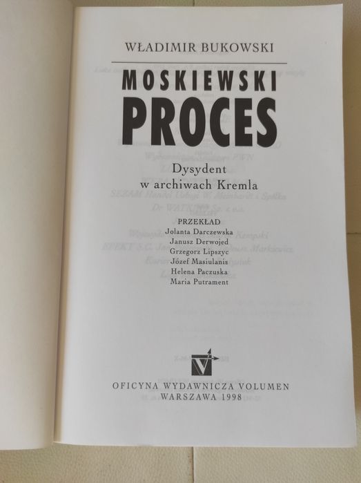 Bukowski Moskiewski proces