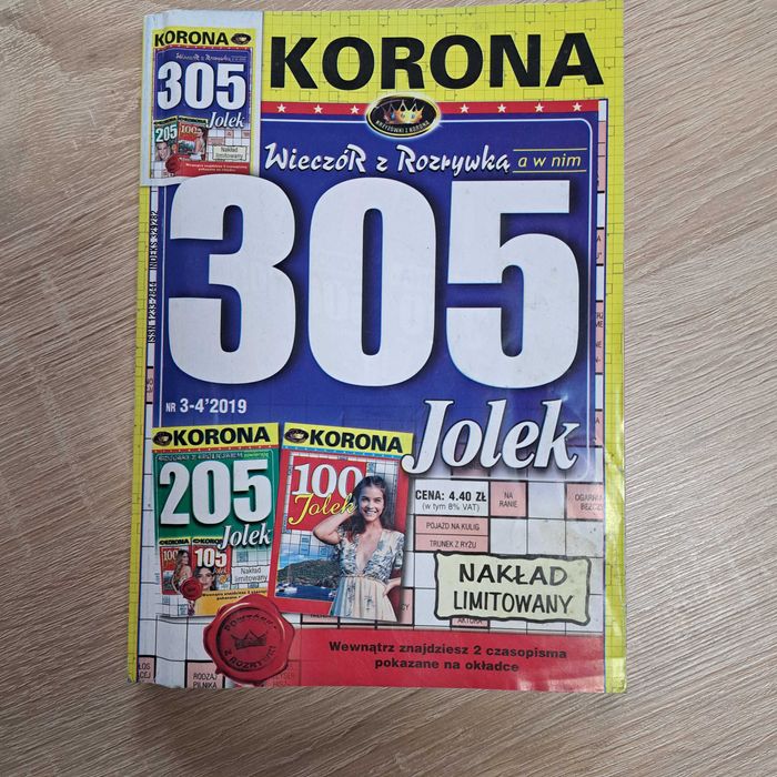 Komplet krzyżówek Jolek - 15 sztuk