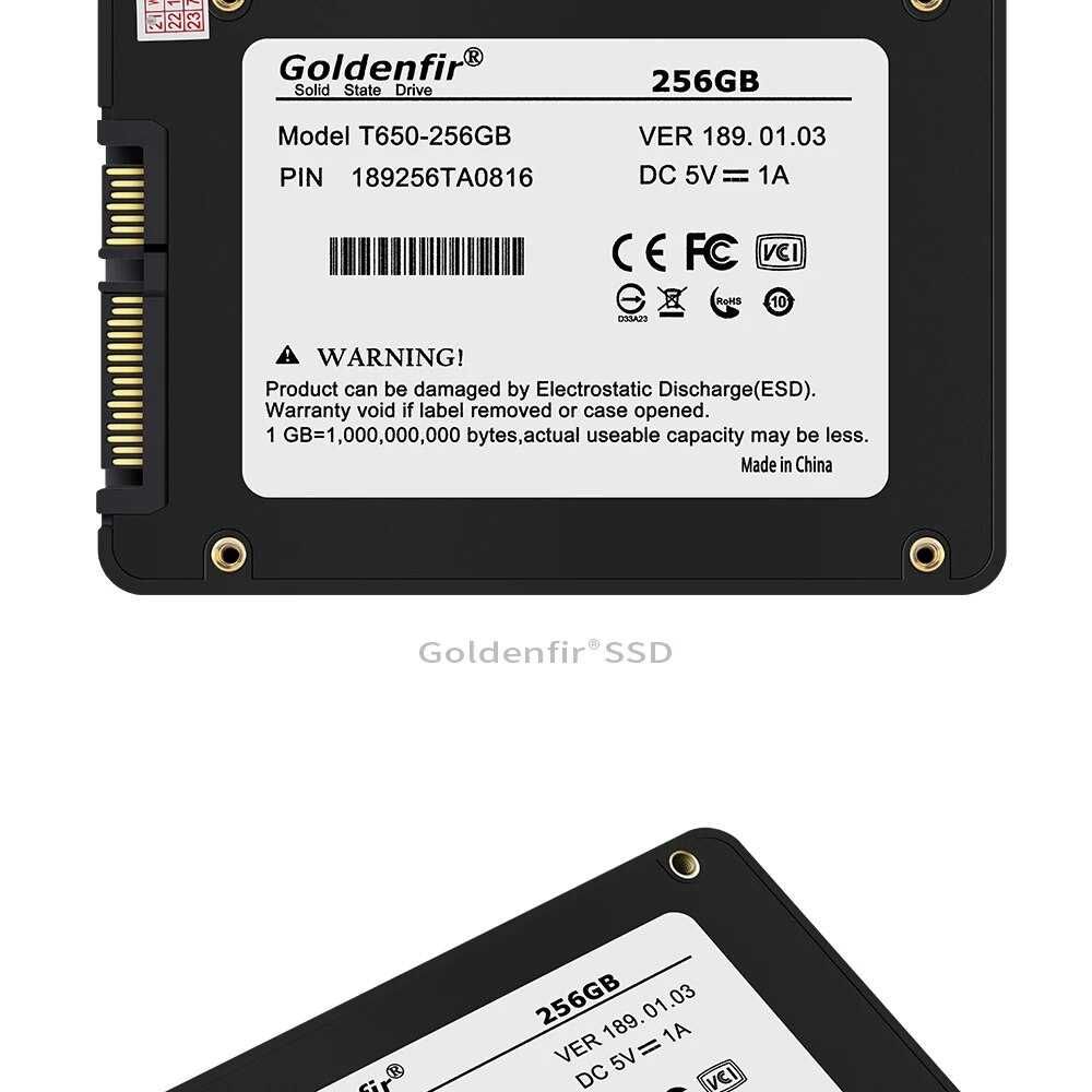 Новий  накопичувач 120 ГБ. Goldenfir SSD 2,5 ' 2,5 SATA III