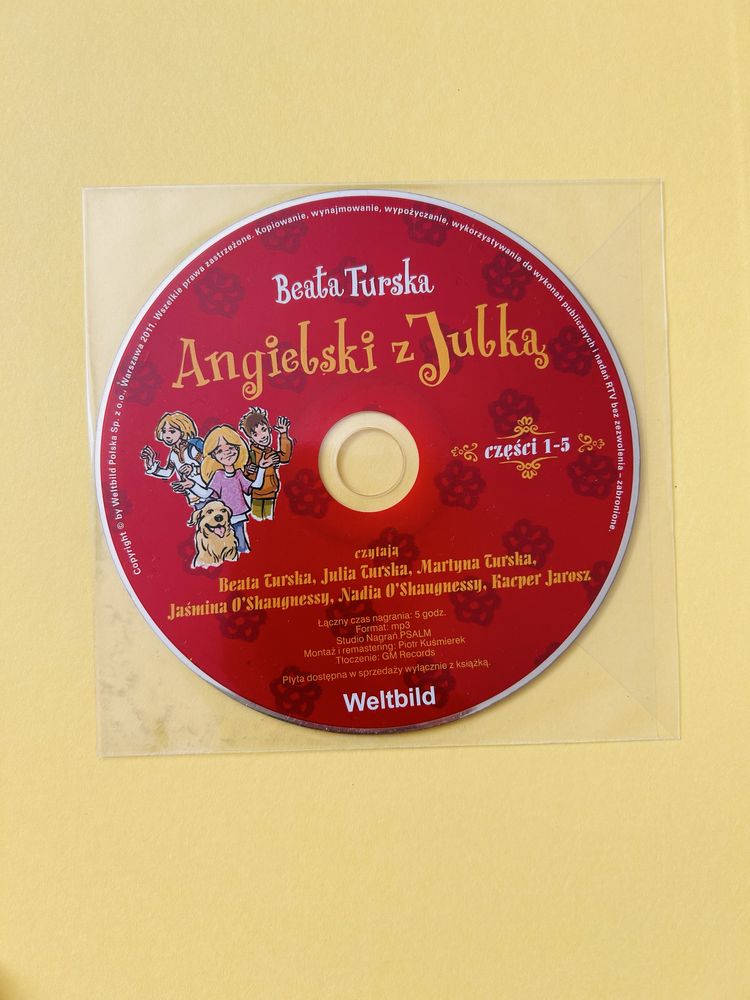 Angielski z Julką  cz 1-5 interaktywna książka do nauki angielskiego