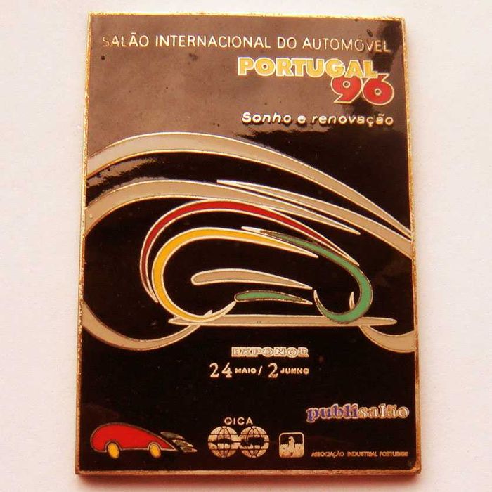 Medalha de Bronze e Esmalte Salão Internacional do Automóvel Carros