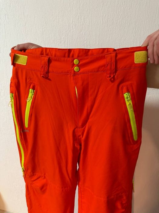 Лыжные штаны женские wedze яркие оранжевые горнолыжные