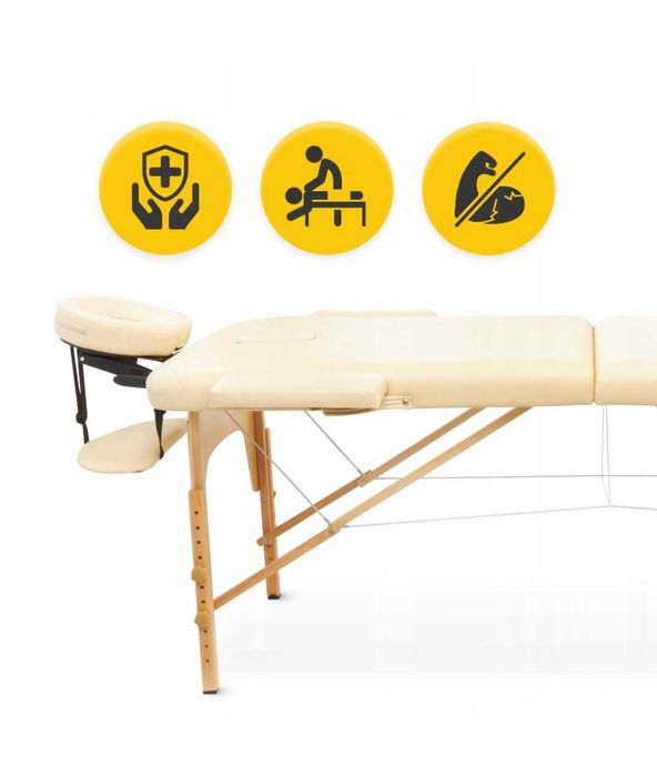 Nowy Stół do masażu przenośny regulowany lozxko rehabilitacyjne