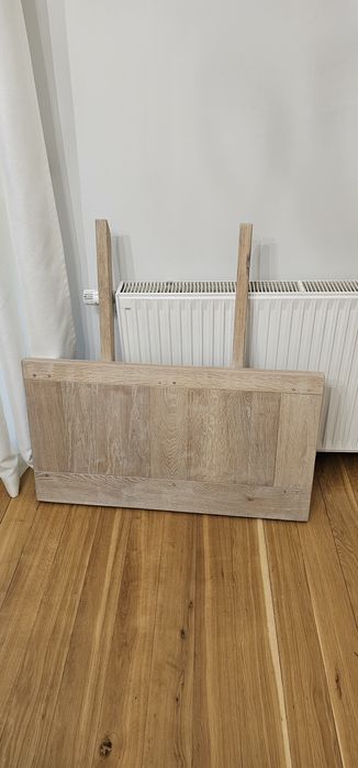 Stół dębowy bielony i 6 krzeseł do jadalni