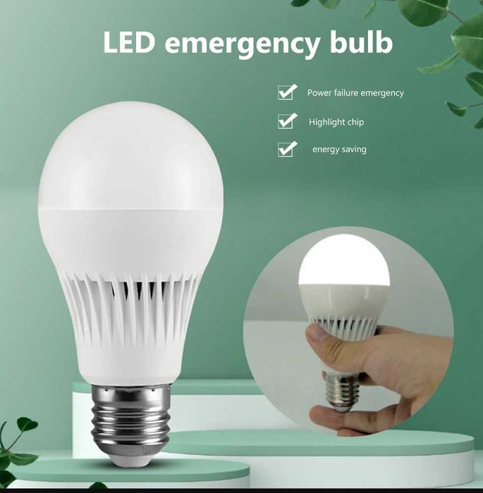 Лампочка с аккумулятором LED 15W !!! 1 шт