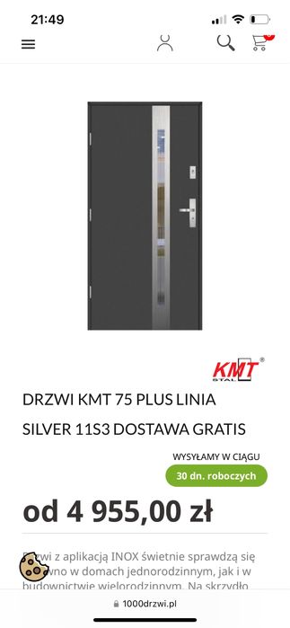Drzwi Kmt 70 passive 90