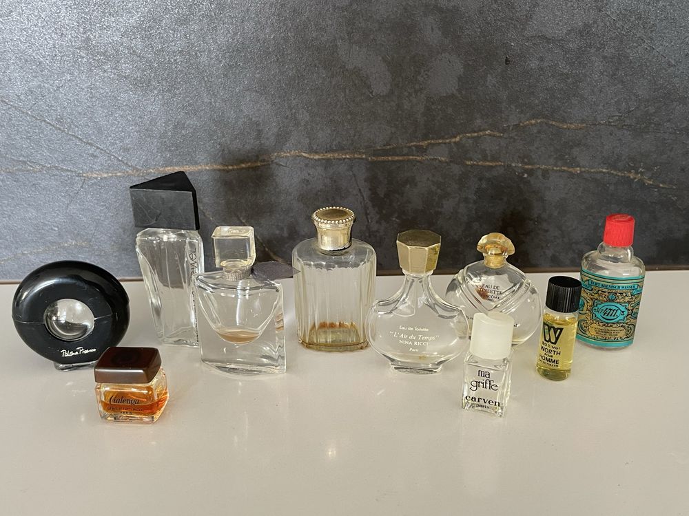 Miniaturas de perfume sem caixa - Nina Ricci, Lancôme, Dior, Rochas…