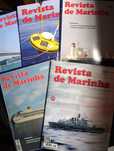 5 exemplares de revistas de Marinha