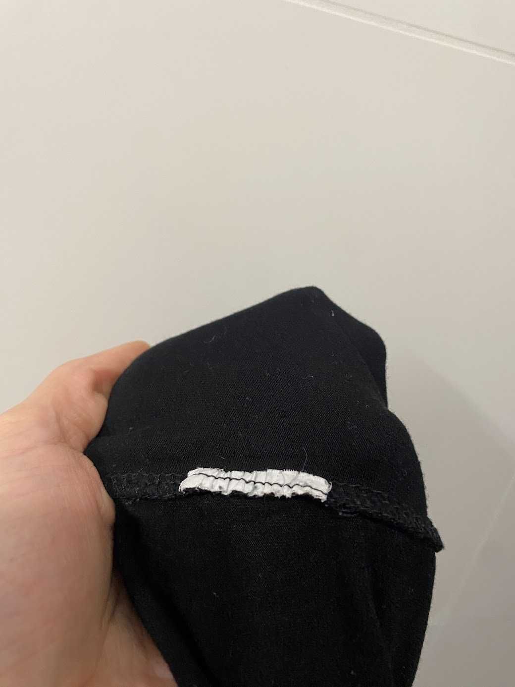 Czarna bluzka z kryształkami siatka na plecach XL/L 42/40