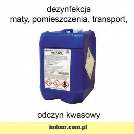 VIROSOL 10 kg dezynfekcja maty, pomieszczenia, transport