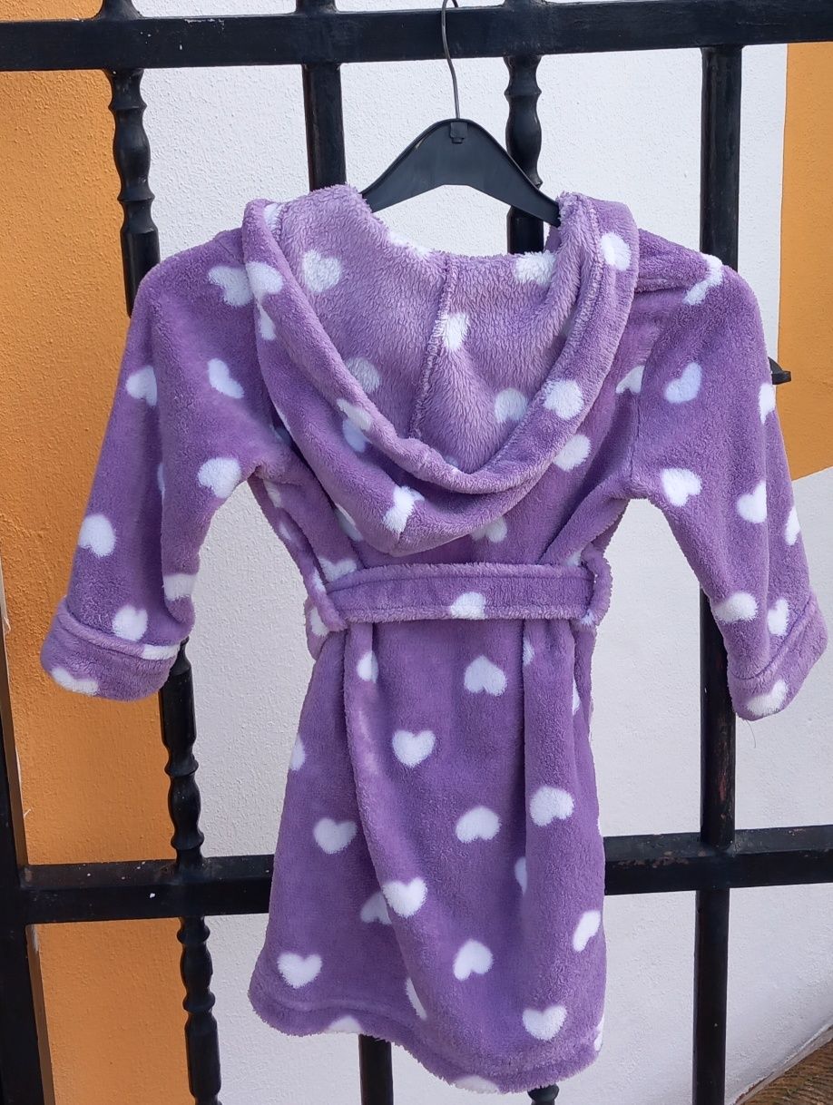 Robe menina com corações, tamanho 18-24 meses 6€