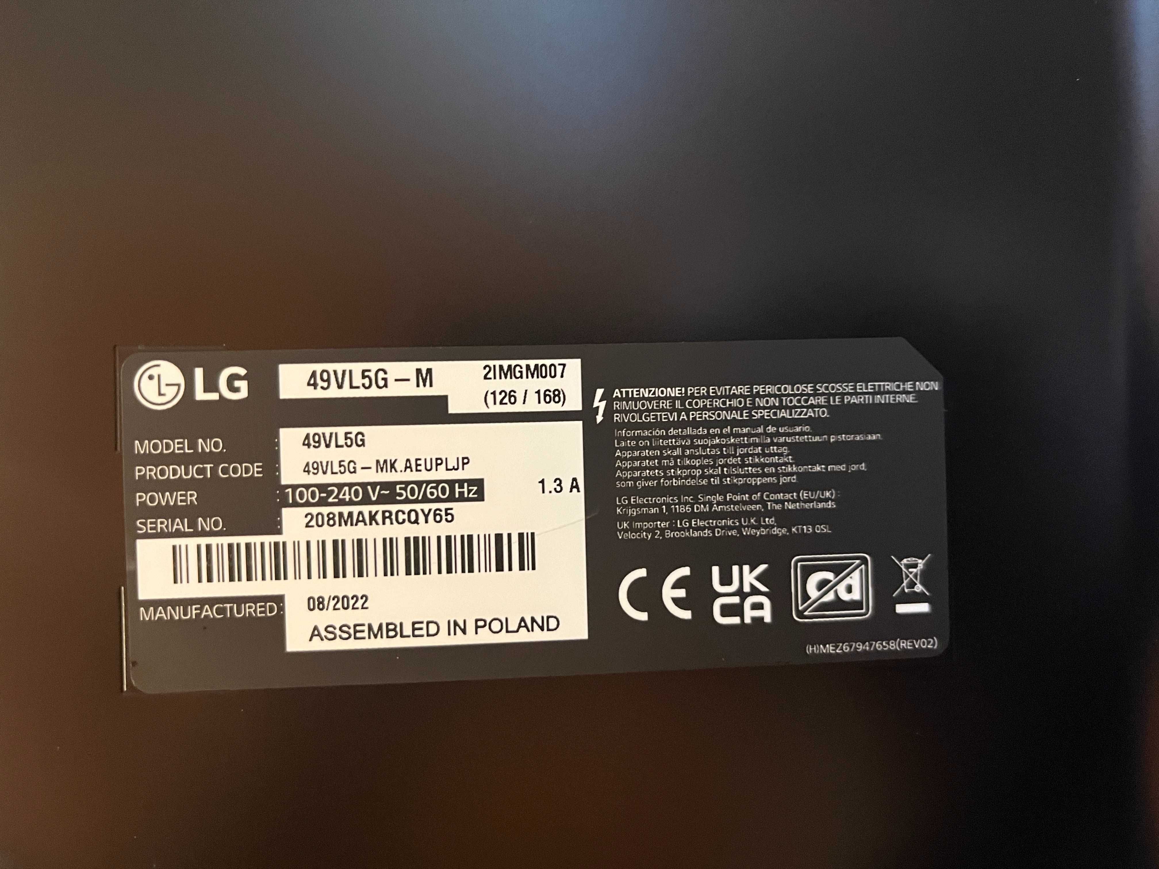 Monitor LG 49 cali - NOWY